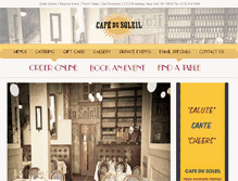 Tablet Screenshot of cafedusoleilny.com